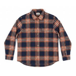Taylor Stitch Ledge Shirt Mens 42 Rust Plaid Flannel Button Up Long Sleeve